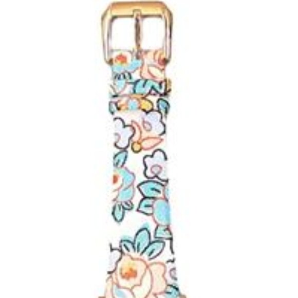 NEW Floral Leather Stylish Apple Watch Band - Picture 4 of 4